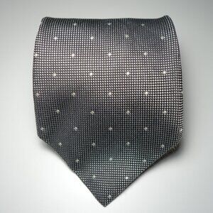 Ralph Lauren Purple Label Micro-Dot Silk Tie Made In England, Size 59 in x 4 in